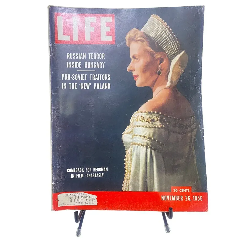 LIFE Magazine November 26 1956 Ingrid Bergman Anastasia Cold War Hungary